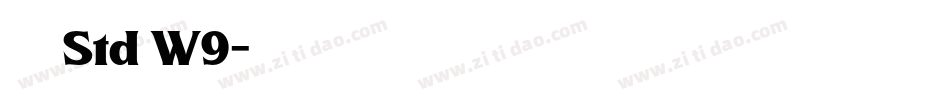 華康明體 Std W9字体转换